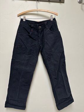 Red Ants Pants! Like new—Black Utility Work Pants with Pocket Detail
